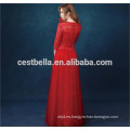 Vestido de noche rojo de la señora elegante de la fábrica de China del nuevo diseño